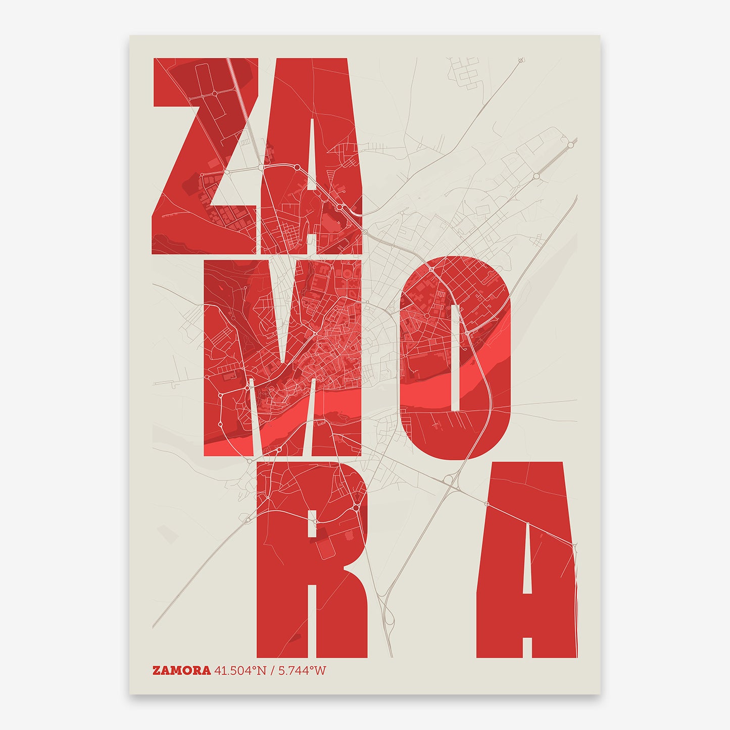 Zamora Map V08 Boho / No Frame / No