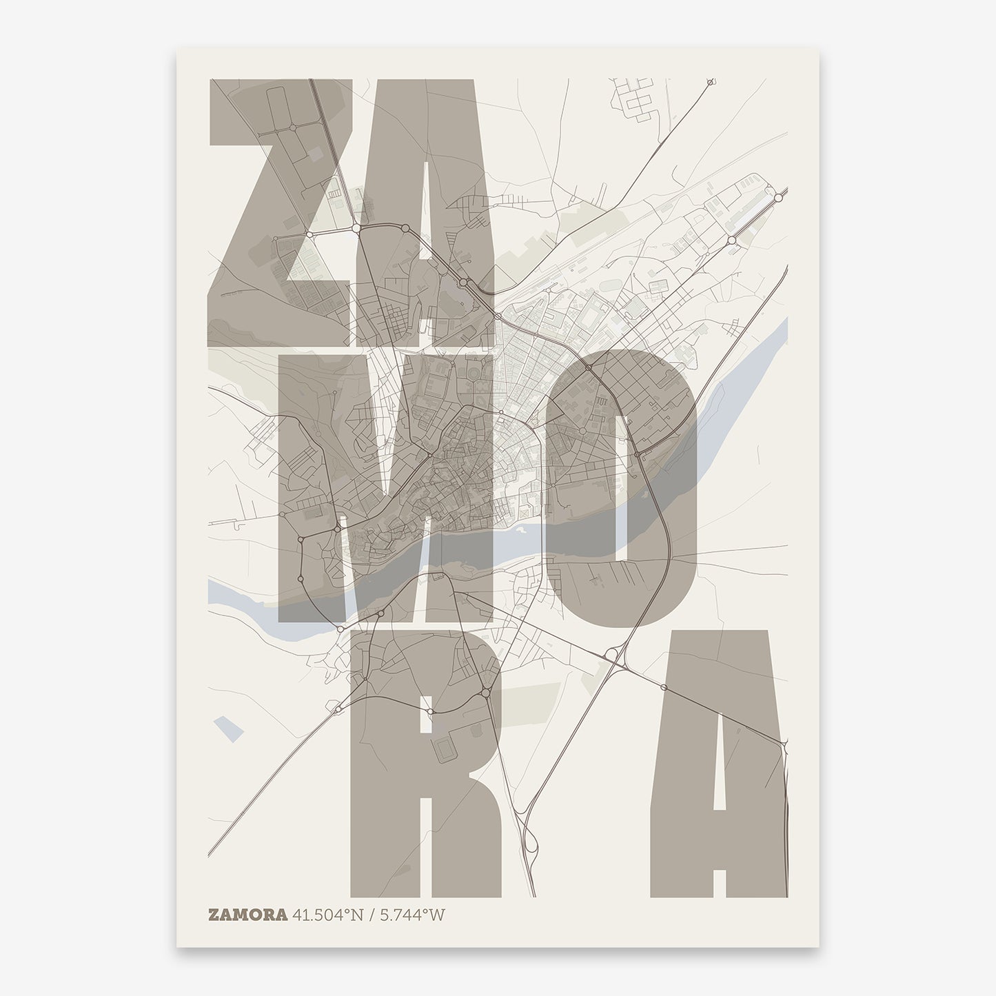 Zamora Map V08 Rustic / No Frame / No