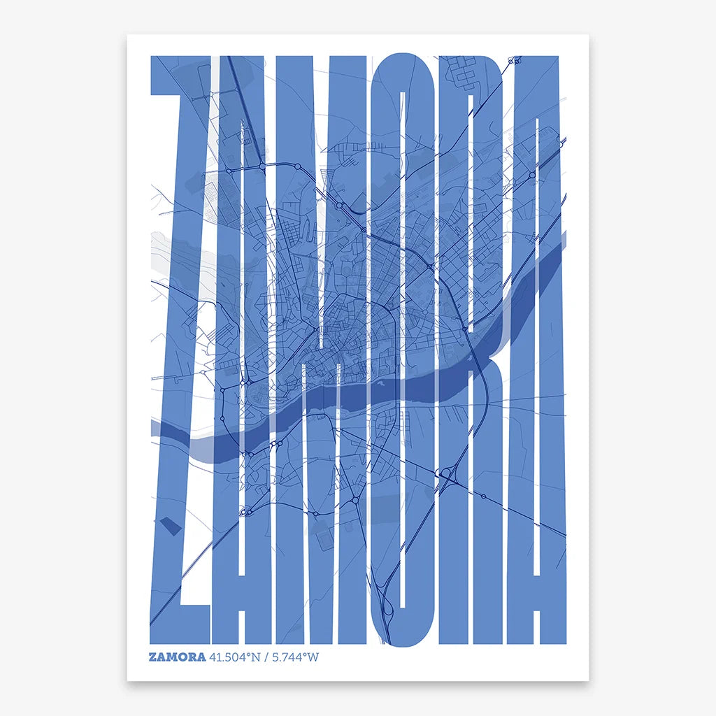 Recuerdo gráfico de Zamora – Lámina tipográfica contemporánea