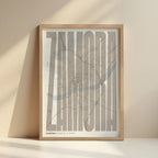 Recuerdo gráfico de Zamora – Lámina tipográfica contemporánea