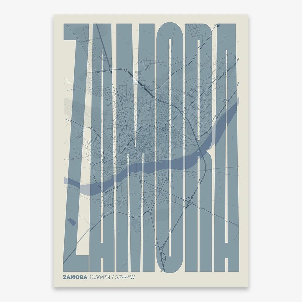 Recuerdo gráfico de Zamora – Lámina tipográfica contemporánea