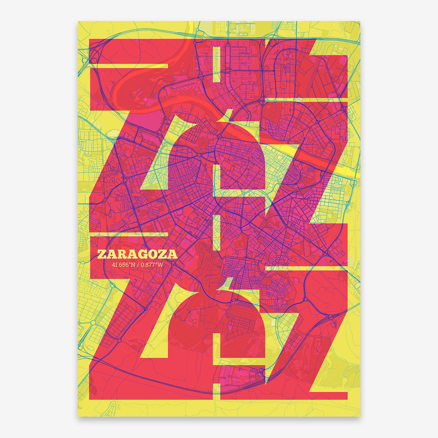 Zaragoza Map V03 Miami / Frame / No