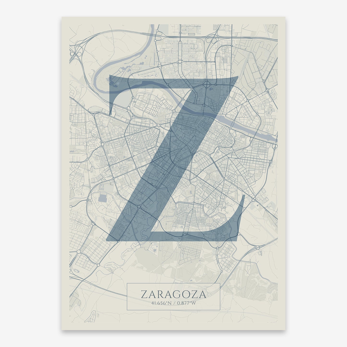 Zaragoza Map V06 Seaside / Frame / Yes