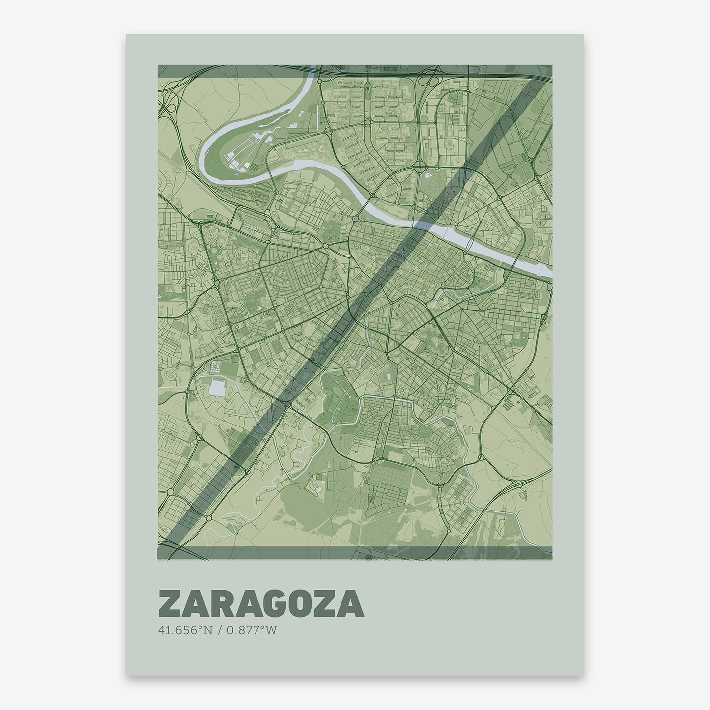 Zaragoza Map V07 Kyoto / No Frame / No